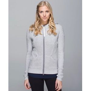 Lululemon Embrace Hoodie Knit Heathered Grey